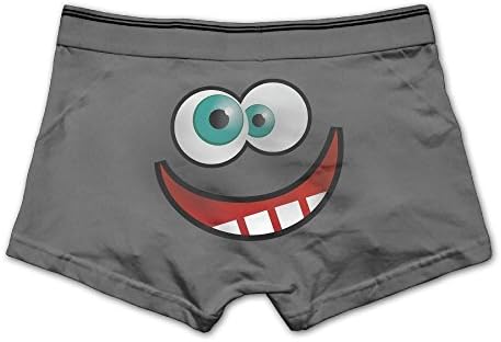 Tongbu Funny Laughing Face Cartoon Men's Underwear Modern Soft Cotton Boxer Briefs 3XAsh