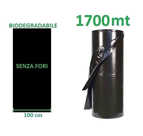 Telo Pacciamante 100 Mt X 90 Cm - Nero, Senza Fori, Antierbacce Per Orto E Giardino - Foto 7