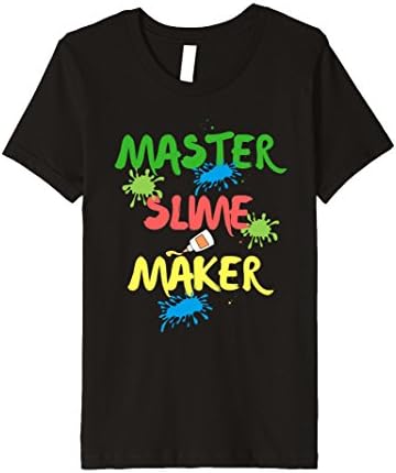 unisex-child Master Slime Maker T-Shirt for Slime Lover 10 Black