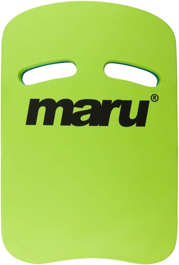 Maru Lime Blue Swimming Kickboard EVA Foam Easy-Grip 42x28cm Kids & Adults