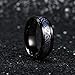 King Will Dragon Mens 8mm Black Tungsten Carbide Ring Blue Carbon Fiber Celtic Dragon Wedding Band 11