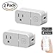 Black Friday-Cyber Monday Clearance Sale-Wireless Mini Smart Plug Outlet, WiFi Smart Socket Outlet Remote Control,Works With Alexa,No Hub Required,With USB Charging Port Rapid Charging(2.1A USB)2-Pack