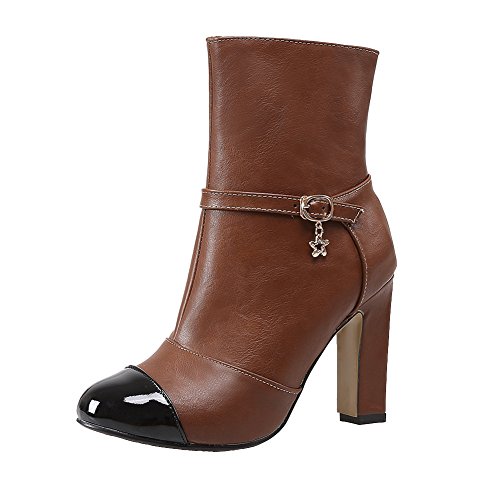 Charm Foot Women's High Top Chukka Boots with Zipper (9.5, Brown) Charm Foot Women's High Top Chukka Boots with Zipper (9.5, Brown)