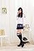 Ninimour- Japan School Uniform Dress Cosplay Costume Anime Girl Lady Lolita (L, Long-deep blue)