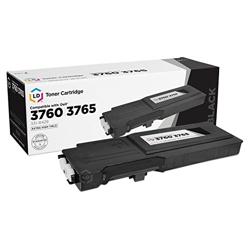 LD Compatible Toner Cartridge Replacement for Dell C3760 & C3765 Extra High Yield (4 Black, 2 Cyan, 2 Magenta, 2 Yellow, 10-Pack) - Thumbnail 2