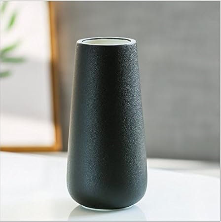 Amazon Co Jp 花瓶 陶器花器 フラワーベース おしゃれ 北欧 生け花 家の装飾 Flower Vase 白 ブラック ホーム キッチン