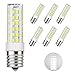 DiCUNO E17 LED Bulb Microwave Oven Light 6 Watt Appliance Bulb Daylight White 6000K, 550lm, 60W Halogen Equivalent AC110-130V (6-Pack)