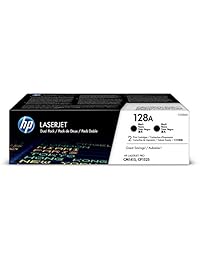HP 128 A (CE320AD) Black Original LaserJet Cartuchos de tóner, 2 unidades)