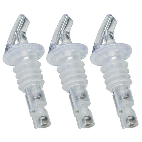 Precision Pour Measured Pourers 1 Oz "CLEAR" Measured Pour. #1 Selling Brand- 3 Per Pack, Made entirely in the USA