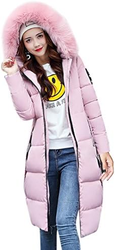 Auwer Women's Down Coat, Women's Hooded Down Coat Casual Winter Slim Down Lammy Jacket Overcoat