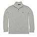 Polo Ralph Lauren Mens Half Zip French Rib Cotton Sweater (Andover Heather, X-Large)