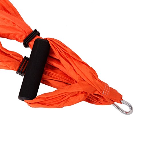 Soogo Anti-Gravity Aerial Yoga Hammock Yoga Swing Fitness Inversion Aerial Yoga Exercise Tool Pilates Spine Supporter (orange) - Thumbnail 2