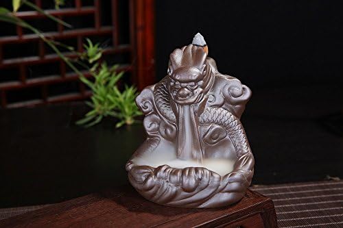 Koreyoshi Ceramic Backflow Incense Tower Burner Statue Figurine Backflow Censer Tower Holder Incense Holders (Style 16)