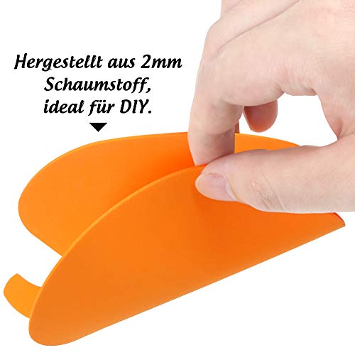 HAKACC Schaum Halloween Kürbis, 40 Stück Halloween Bastel Set Schaum Kürbis Form für Halloween Kinder Bastel Party Dekorationen