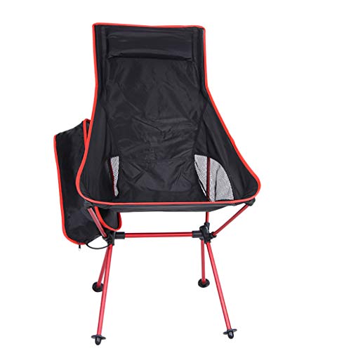 Sunnyys Outdoor Portable Camping Aluminum Stool Outdoor Back Folding Chair Fishing