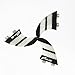 Prosea FCS18 Surfboard fins FCS Base Surfing thrusters Made of Fiberglass and Honeycomb with 1 Key and 6 Screws (Black and White)
