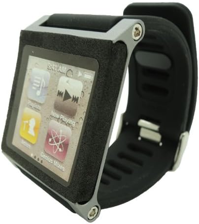 TansyShop New Multi-Touch Aluminum Watch Band Cover Case for Apple iPod nano 6th generation 8GB 16GB OEM (Gray)