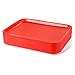 New Star Foodservice 24845 Red Plastic Fast Food Tray, 14 by 18-Inch, Set of 12
