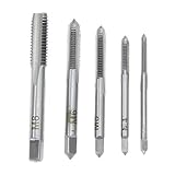 UEB Fluted Screw Set,5Pcs Machine Screw Metric Thread Plug Taps Set M3 M4 M5 M6 M8