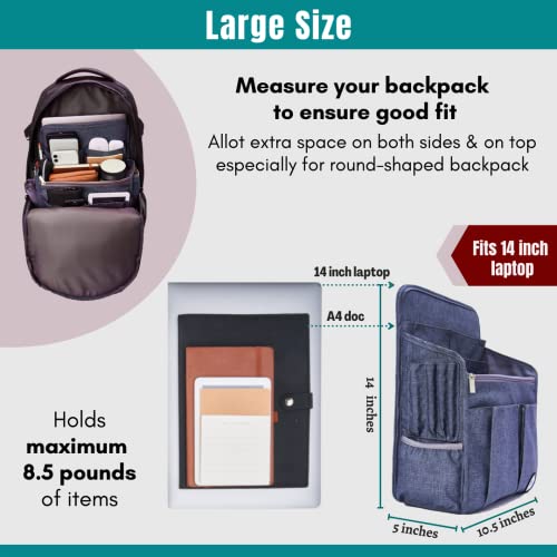 SMART GROOVE Backpack Organizer Insert Large,Light and Durable with