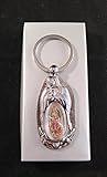 Our Lady of Guadalupe, Baptism/First Communion Memory Gift Silver Key Chains 12 Party Pack. Recuerdos De Mi Bautizo / Primera Comunion Nuestra Virgen De Guadalupe Llaveros. by Party Supplies