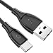 SYNCWIRE USB C Cable UNBREAKcable - Type C to USB 2.0 Charger Cable for Nintendo Switch, Samsung Galaxy S8, OnePlus 3, Nexus 5X / 6P, Huawei Mate 9,and More - 3.3ft/1m Black