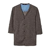 Mans Roll Up Sleeve Button Down V Neck Casual Simple Shirt