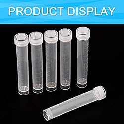 Qfeley 50 Pack 10ml Lab Plastic Frozen Test Tubes