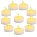 Homemory 100-Pack Battery Tea Lights Bulk, Flameless Flickering Tea Candles, Long-Lasting Battery Life, Amber Yellow, Ideal for Votive, Halloween, Parties