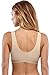 Carole Martin Slip-On Wireless Comfort Bra for Women - 40 Beige