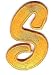 LETTERS - Golden Yellow Script 2