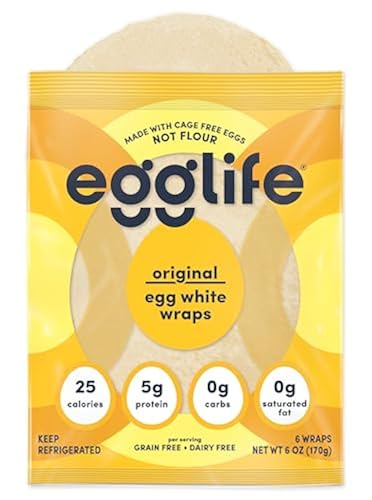 Egglife Original Egg White Wraps - (6 Count) - Refrigerated, Flourless ...