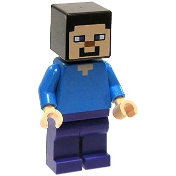 Amazon.com: LEGO Minecraft Minifigure Steve: Toys & Games