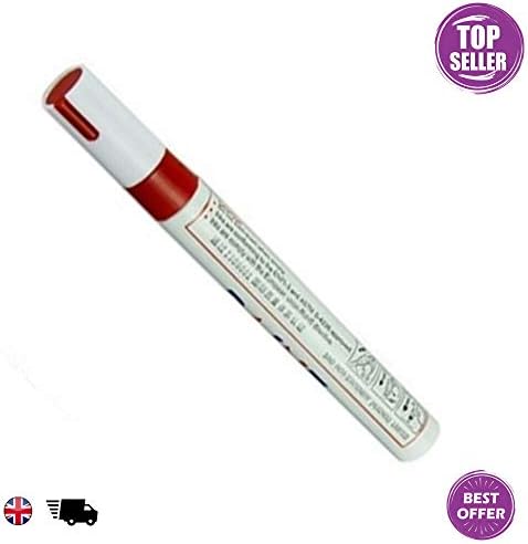Permanent Universal Oil Paint Marker Pen for Rubber Glass Metal Tyres BIN Number, 8 - Pack (Red)