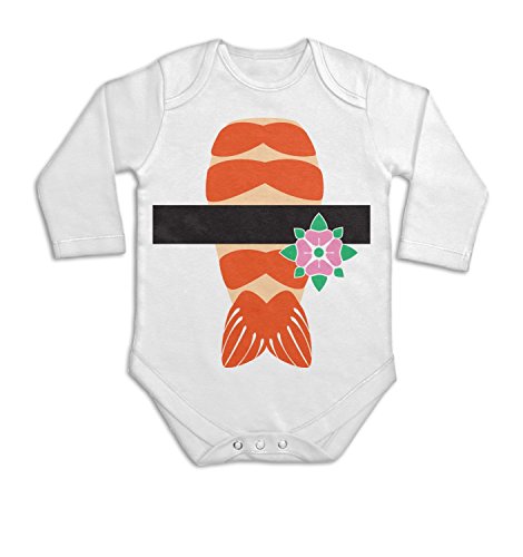 Prawn Sushi Costume Long Sleeve Baby Grow