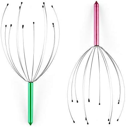 Amazon Co Jp Marnur ヘッドマッサージャー 頭皮マッサージ ２本セット ヘッドスパ 頭スッキリ 頭皮ゾクゾク快感 ひんやり 収納ケース付き ビューティー