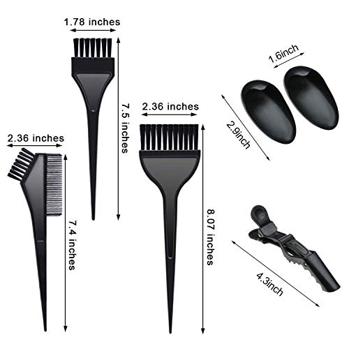 30 PCS Hair Dye Color Kit, Hair Tinting Bowl, Dye Brush, Ear Cover, Cape, Disposable Gloves for Salon Hair Dye Home Use Coloring DIY Bleaching Hair Dryers