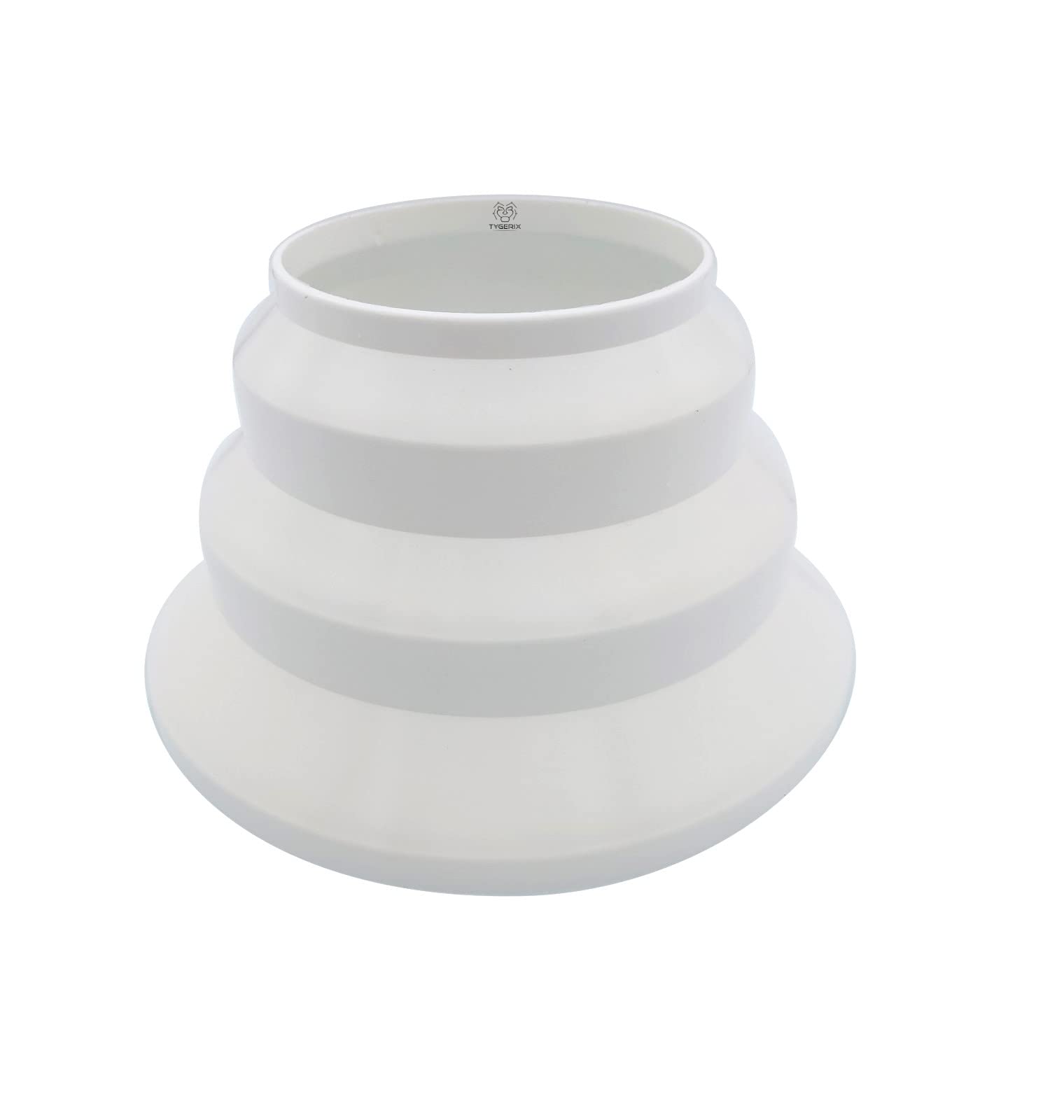 TYGERIX® Universal Reducer for Ventilation Systems Diameter 80 to 160 mm | Easy Connection | Connector for 80 100 125 160 Pipes | Connection Adapter for Ventilation Systems, Air Conditioning