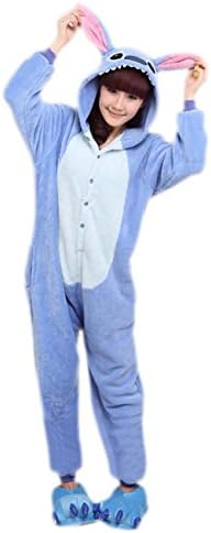 Latorila Kigurumi Pyjama Onesie Cosplay Adult Costume Sleepwear Stitch M