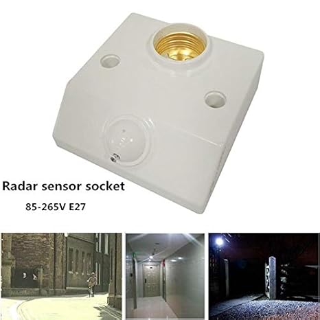 Base de lámpara - E27 85 - 265 V Radar Microondas Sensor de ...