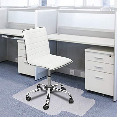 Henf 36" x 48" Transparent Office Chair Mat for Carpeted Floors, Clear Chair Mat with Lip for Carpet, PVC Matte Home-use Protective Mat