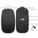 Wireless Mouse, Champhox 2.4GHz Noiseless 3 Adjustable DPI Level with Nano Receiver Silent Portable Rechargeable Cordless Mute Mice for Computer, Notebook, Mac, Laptop (Black)
