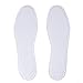 Happystep Cotton Terry Cloth Insoles, Barefoot Shoe Inserts, Sweat Absorption, Odor Control, Moisture-Wicking, Washable and Reusable, Zero Drop Shoe Insoles, 2 Pairs of White (Women Size 8)