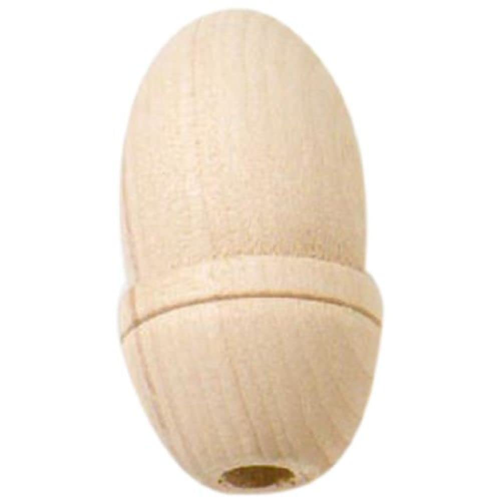 Merriway BH01557 Extra Large Acorn Curtain Drape Blind Cord Pulls Wooden, Brown