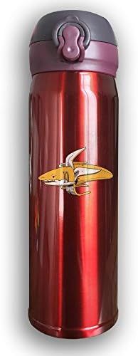 BANANA SHARK Vacuum Insulated Stainless Steel Commuter Bottle, Mug, 10-Ounce