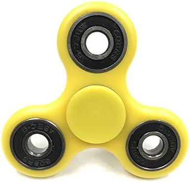 Tri-Spinner Fidget Toy With Premium Hybrid Ceramic Bearing (Yellow)