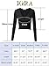VETIOR Women's Long Sleeve Crop Top Shirts Sexy Black Going Out Crop Tops for Women Trendy Large Black