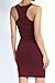 TheMogan Sleeveless Scoop Neck Racerback Stretch Bodycon Pencil Mini Tank Dress