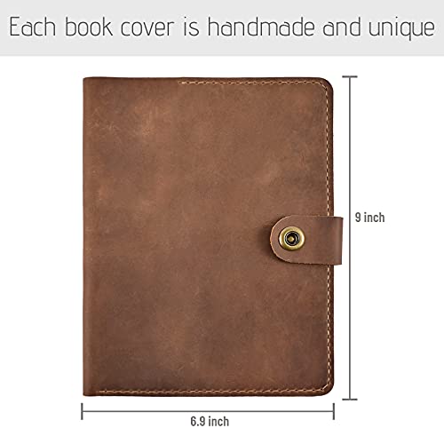 wowlomo Leather Notebook Cover for Steno Notebook 9" x 6" inch