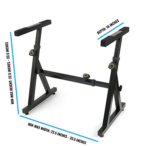 2 Plixio+Piano+Keyboard+Stand+Adjustable